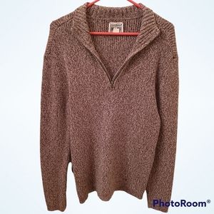 Converse One Star 1/4" Zip Men's Ribbed  Heavyweight Sweater